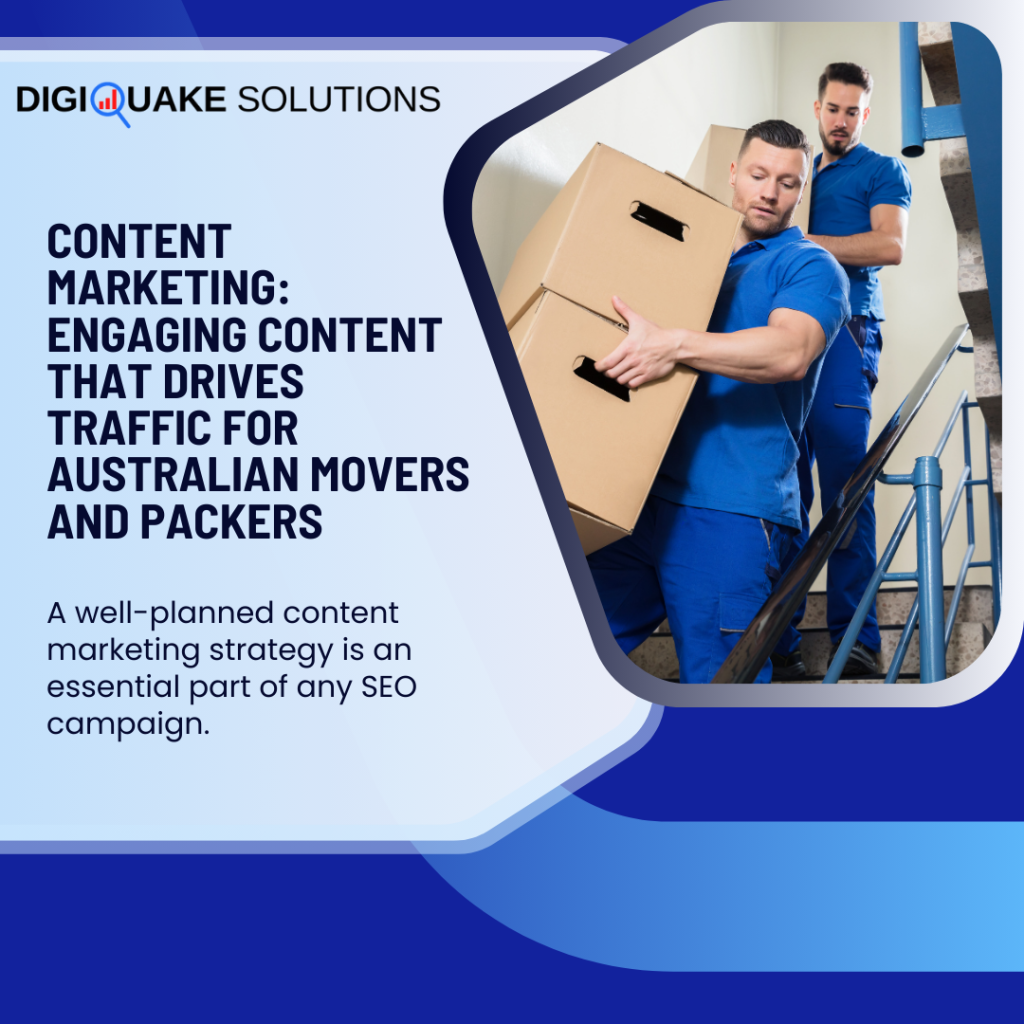 Two professional movers in blue uniforms carrying large cardboard boxes up a staircase, representing movers and packers in Australia.